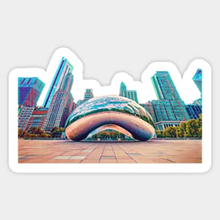 Chicago Bean Sticker